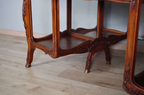 Double-sided walnut desk circa 1900 - 