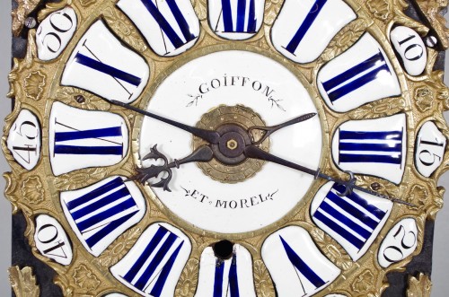 XVIIIe siècle - Mouvement d'horloge début XVIIIe siècle signé Goiffon et Morel