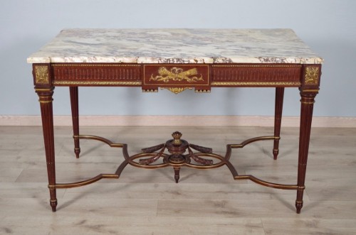 Table de milieu signée L.Rosnay - Mobilier Style Napoléon III