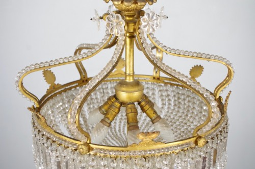 Napoléon III - Lustre en bronze doré et cristal vers 1880