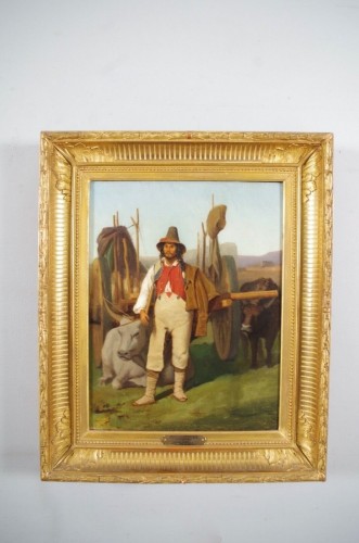 Antiquités - Achille Chaine (1814-1884) - Roman peasant