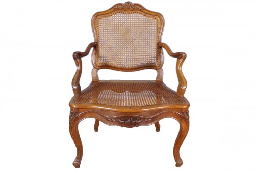 Louis XV armchair stamped Nogaret