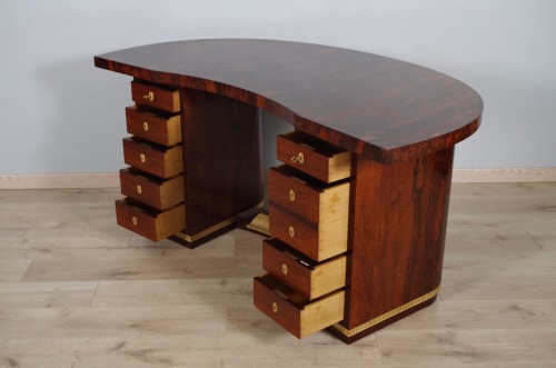 Christian Krass (1868-1957) - Bureau et fauteuil Art Déco - Antiquités Saint Jean