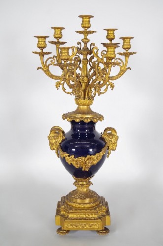 Luminaires Bougeoirs et Chandeliers - Paire de candélabres Napoléon III