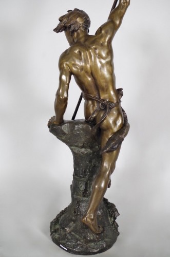 Antiquités - Ernest Justin Ferrand (1846-1932) - Fisherman with harpoon