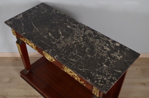 Antiquités - A mahogamy &quot;Retour d&#039;Egypte&quot; console table