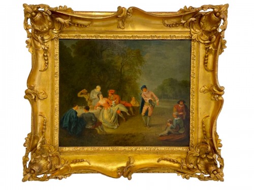 Fête galante, éciole française du 18e siècle