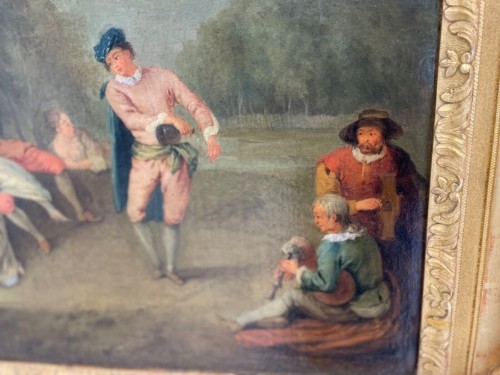 Fête galante, éciole française du 18e siècle - 