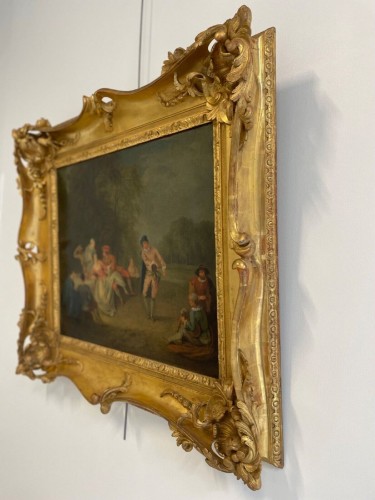  - Fête galante, éciole française du 18e siècle