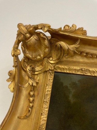 Antiquités - Fête galante, éciole française du 18e siècle