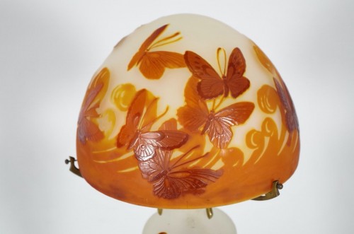 20th century - Emile Gallé - Butterfly lamp