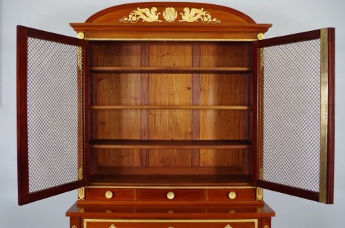 Bibliothèque vers 1900 - Antiquités Saint Jean