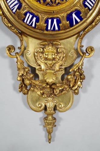 Cartel d'applique Napoléon III en bronze doré - 