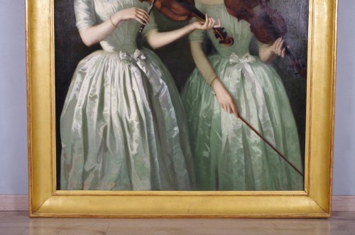 Honoré Chapuis (1817-1896) - Teresa and Maria Milanollo - Louis-Philippe