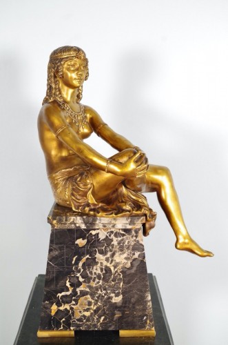 Théophile François Somme (1871-1952) - Jeune Phénicienne - Sculpture Style Art Déco