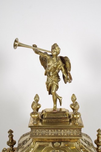 Important Napoleon III period bronze cartel - Horology Style Napoléon III