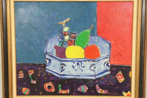 Jardinière de fruits - Paul Aïzpiri  (né en 1919) - Tableaux et dessins Style 