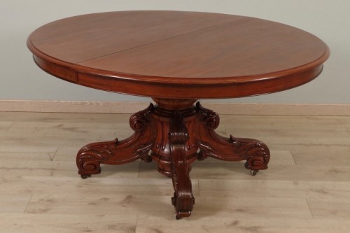 Antiquités - Napoleon III dining room pedestal table