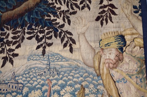 Noyade de Britomartis, tapisserie des Flandres du XVIIe siècle - 