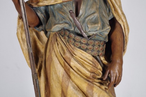 Céramiques, Porcelaines  - Friedrich Goldscheider (1845-1897)  - Le garde
