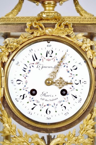 Pendule en bronze et marbre vers 1880 - Antiquités Saint Jean