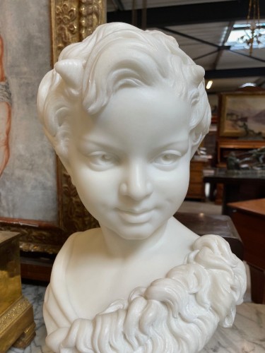 Sculpture  - A.G Lanzirotti (1839-1911) - Faun&#039;s bust