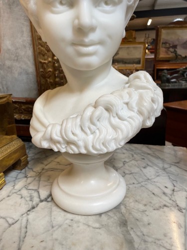 A.G Lanzirotti (1839-1911) - Faun&#039;s bust - 
