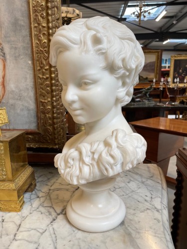 A.G Lanzirotti (1839-1911) - Faun&#039;s bust - 