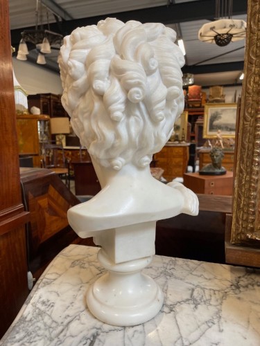  - A.G Lanzirotti - Buste de bacchante en marbre