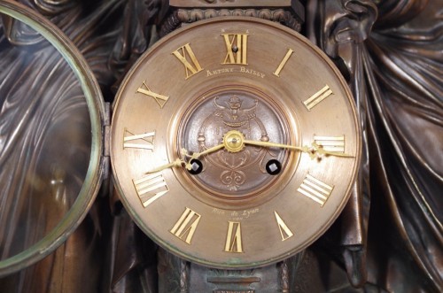 XIXe siècle - Pendule Napoléon III signée Moreau