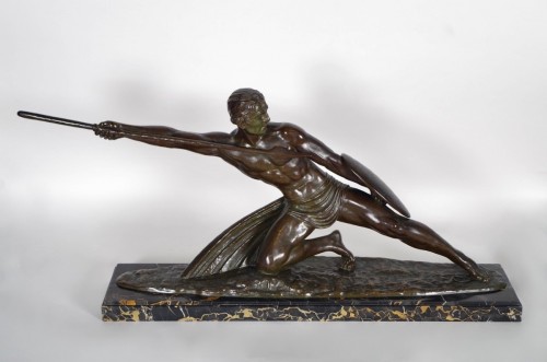 Demetre Chiparus (1886-1947) - Le lanceur de javelot - Sculpture Style Art Déco