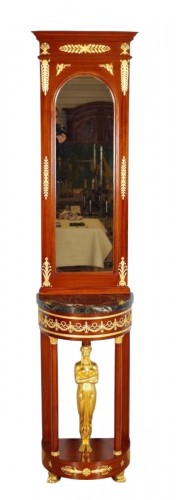 Console et miroir vers 1900