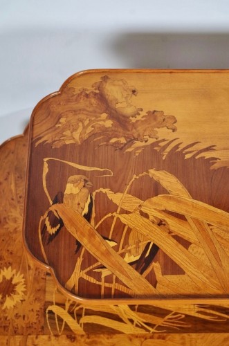 Émile Gallé - Table à thé - Antiquités Saint Jean