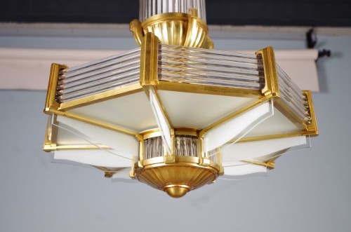 Henri Petitot (1914-1938) - Lustre Art déco - Art Déco