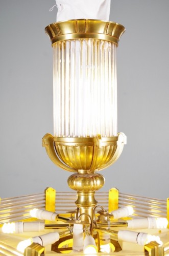 Antiquités - Henri Petitot (1914-1938) - Lustre Art déco