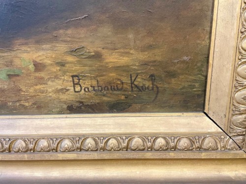  - Barbaud Koch (1862-1932) panier de fleurs