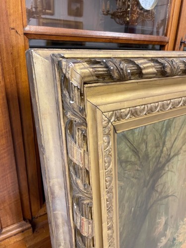 Antiquités - Barbaud Koch (1862-1932) panier de fleurs