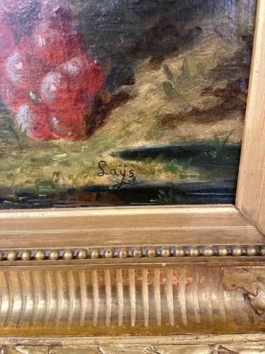 Jean-Pierre LAŸS (1825-1887) - Panier de fruits - 