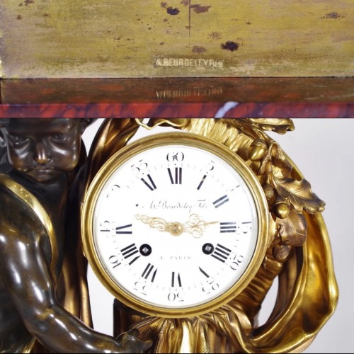 Garniture de cheminée Napoléon III signée Alfred Emmanuel Louis Beurdeley - Napoléon III