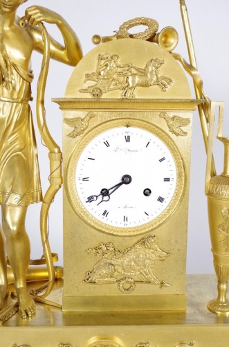 Pendule époque Empire signée Dupuis à Paris - Antiquités Saint Jean