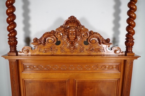 Honoré Dufin (1836-1893) - Lit à baldaquin néo-Renaissance - Antiquités Saint Jean