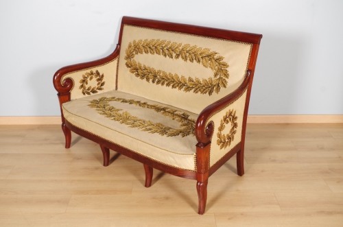 XIXe siècle - Salon douze fauteuils paire de canapés époque Restauration