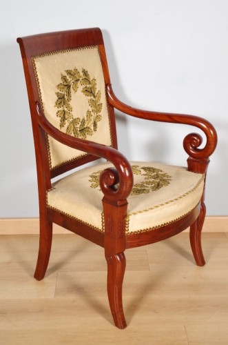 Antiquités - Salon douze fauteuils paire de canapés époque Restauration