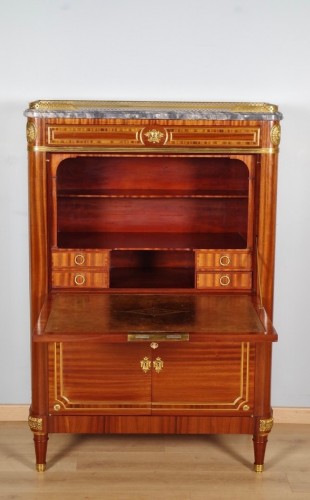 Jean-Henri Jansen (1854-1929) - Secrétaire style Louis XVI - Antiquités Saint Jean