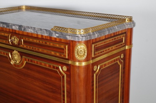 Antiquités - Jean-Henri Jansen (1854-1929) - Secrétaire style Louis XVI