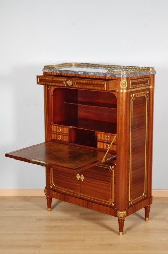 Antiquités - Jean-Henri Jansen (1854-1929) - Secrétaire style Louis XVI