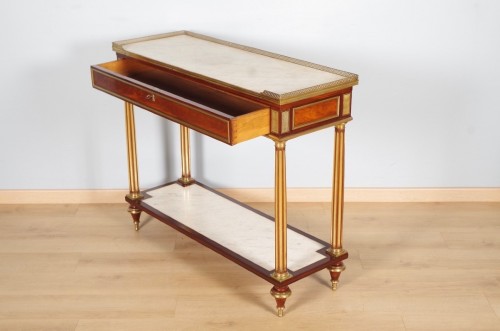 Console époque Louis XVI estampillée Gamichon à Paris - Antiquités Saint Jean