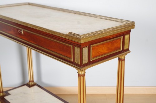 XVIIIe siècle - Console époque Louis XVI estampillée Gamichon à Paris