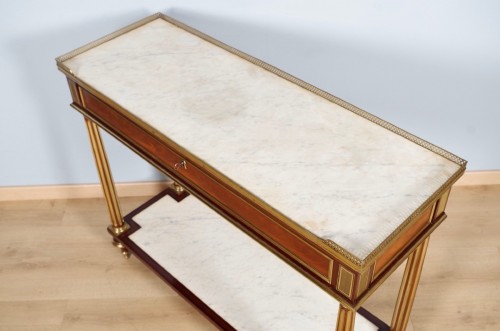 Console époque Louis XVI estampillée Gamichon à Paris - Louis XVI