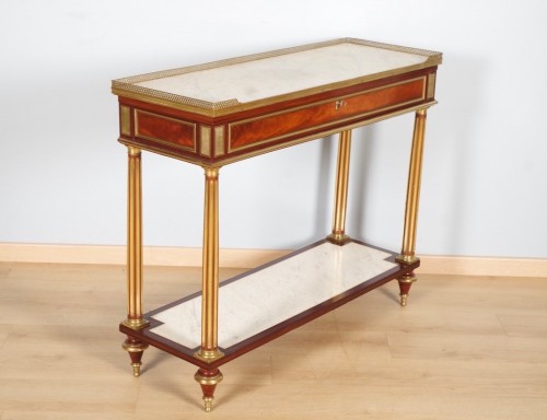 Antiquités - Console époque Louis XVI estampillée Gamichon à Paris